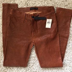 J Brand Tan L8001 Mid-Rise Super-Skinny